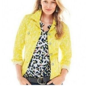 CAbi Yellow Utility Jacket for Women